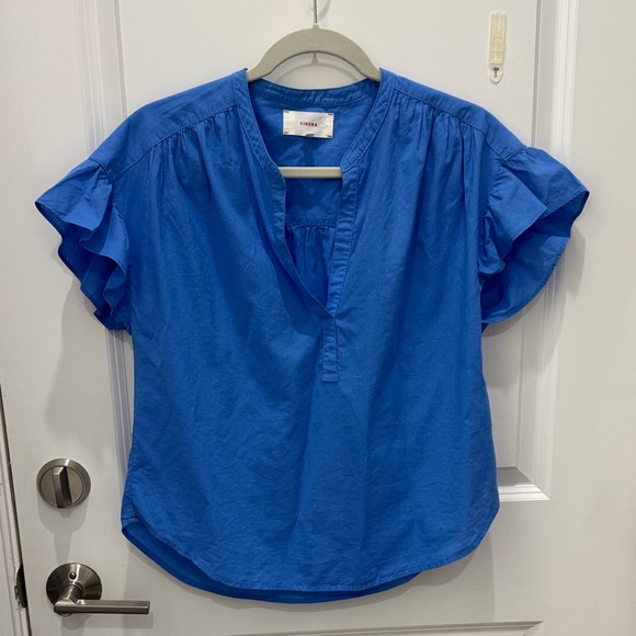 XiRENA Tops - Xirena Women's short sleeve popover top with ruffle detail